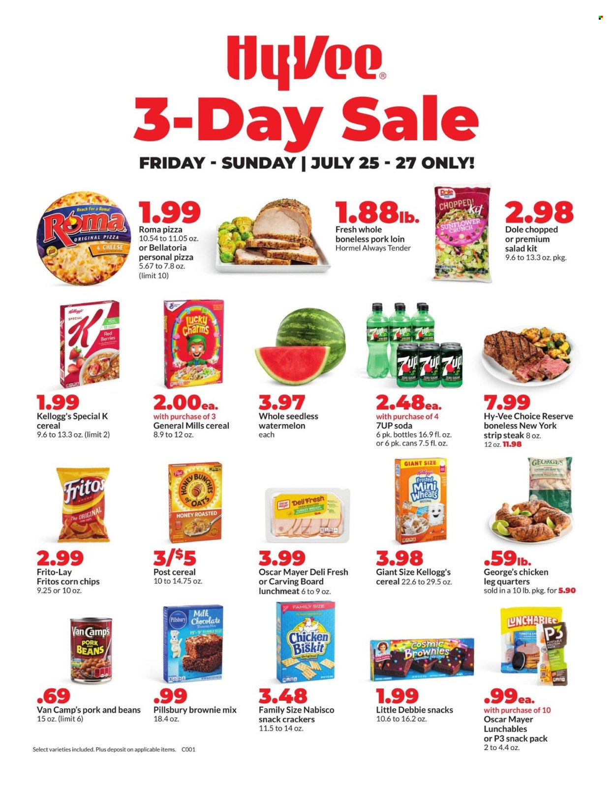 Hy-Vee ad - 07/25/2025 - 07/27/2025. Page 1