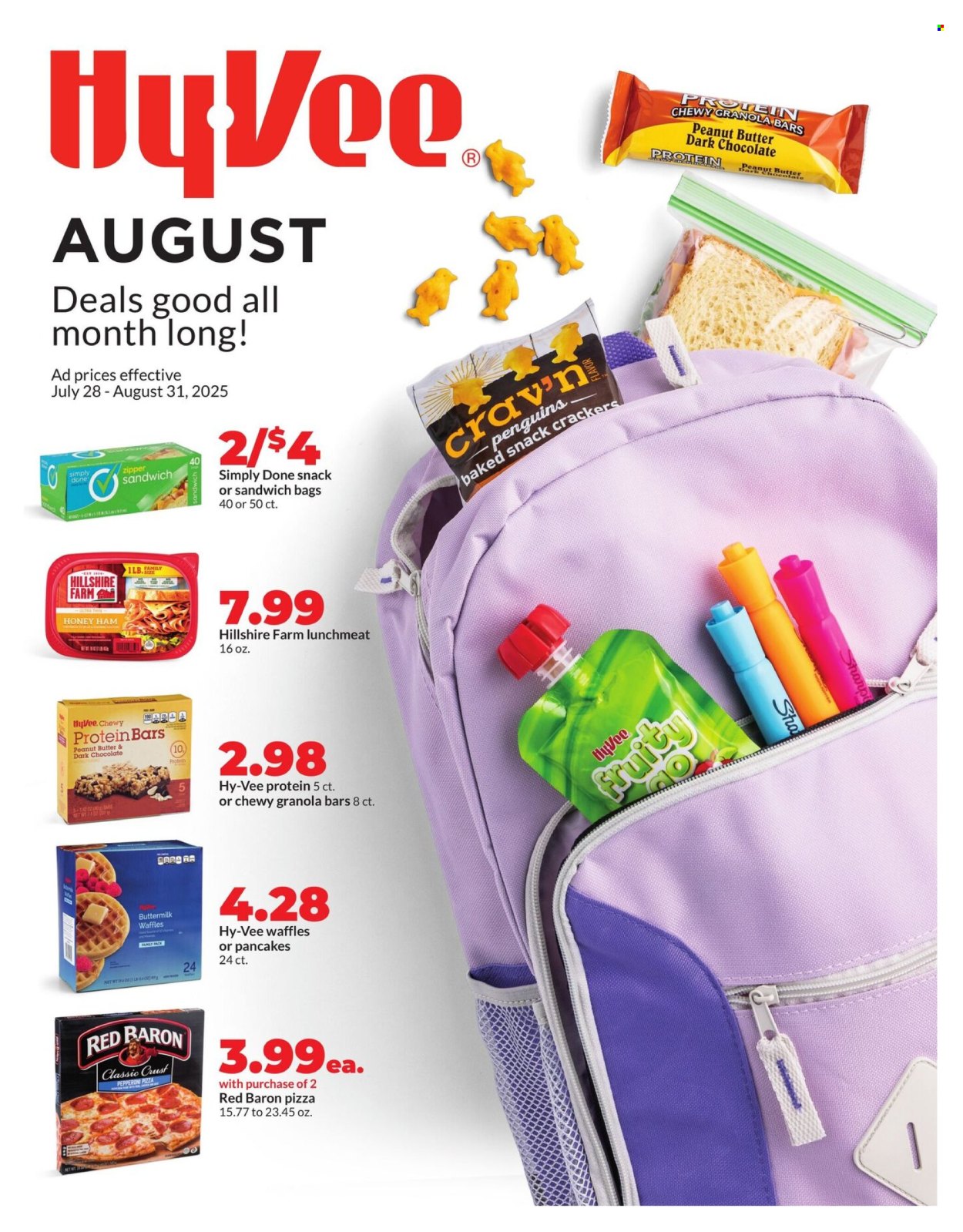 Hy-Vee ad - 07/28/2025 - 08/31/2025. Page 1