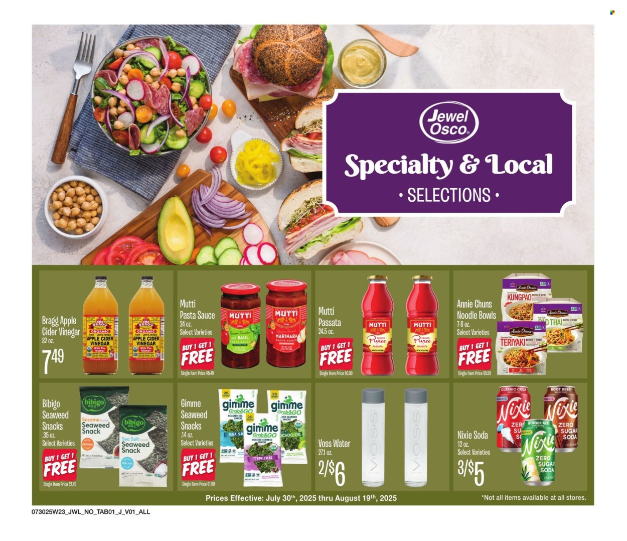 Jewel Osco ad - 07/30/2025 - 08/19/2025. Page 1