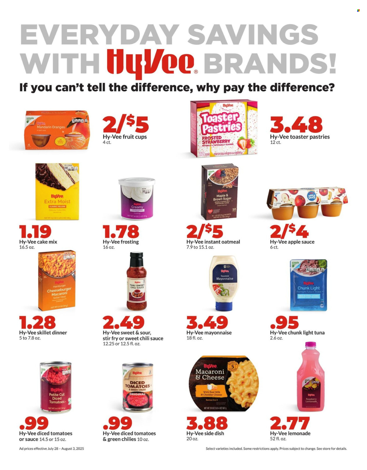 Hy-Vee ad - 07/28/2025 - 08/03/2025. Page 13