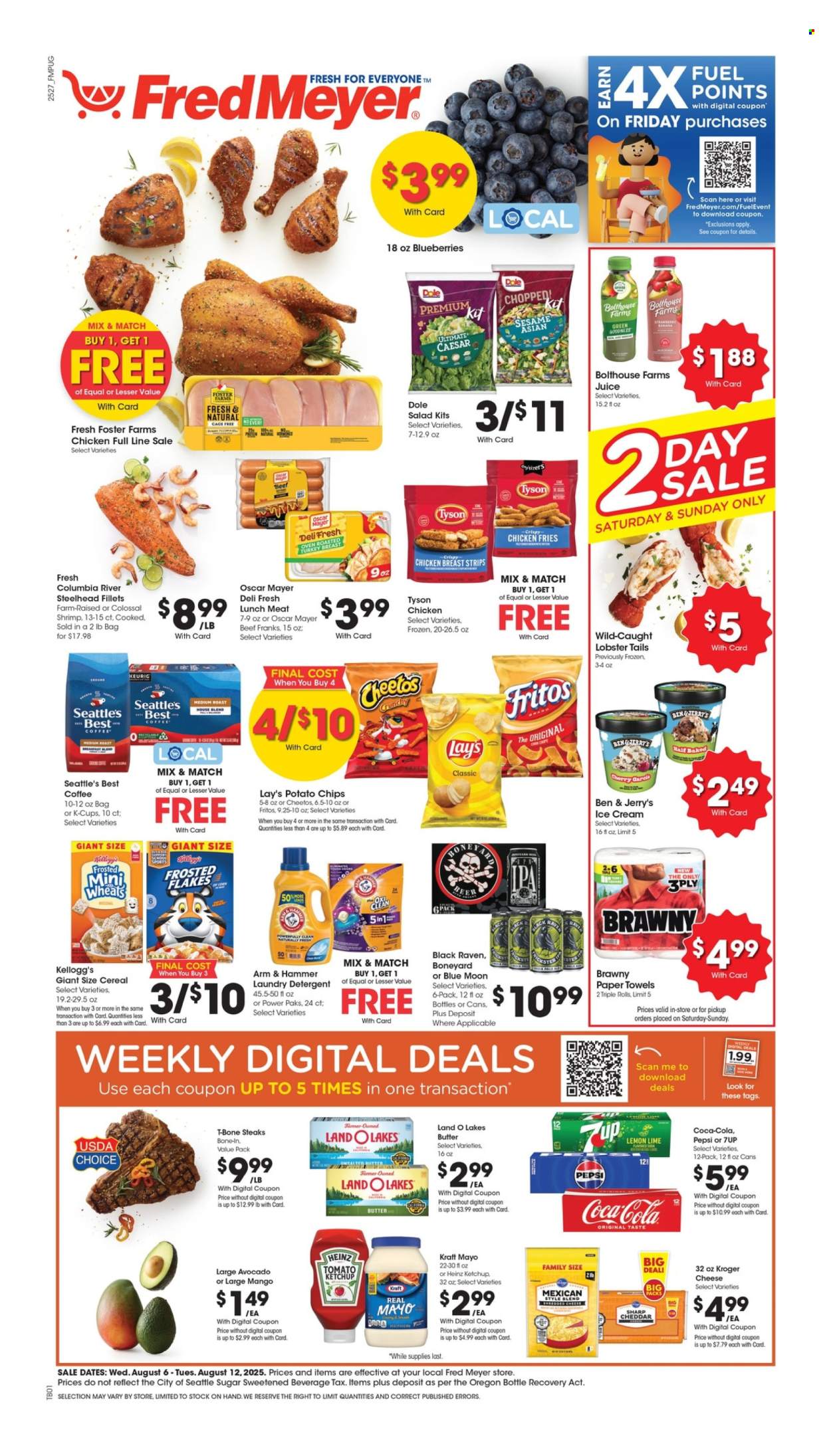 Fred Meyer ad - 08/06/2025 - 08/12/2025. Page 1