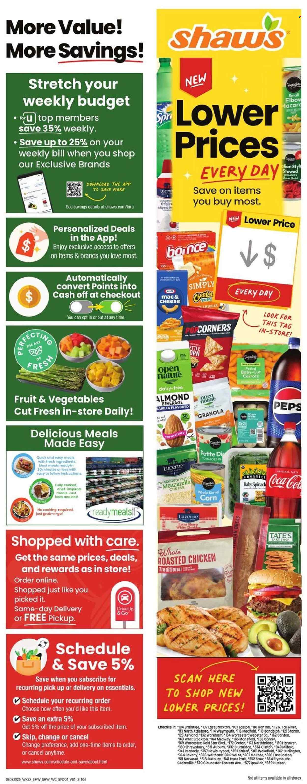 Shaw’s ad - 08/08/2025 - 08/14/2025. Page 6