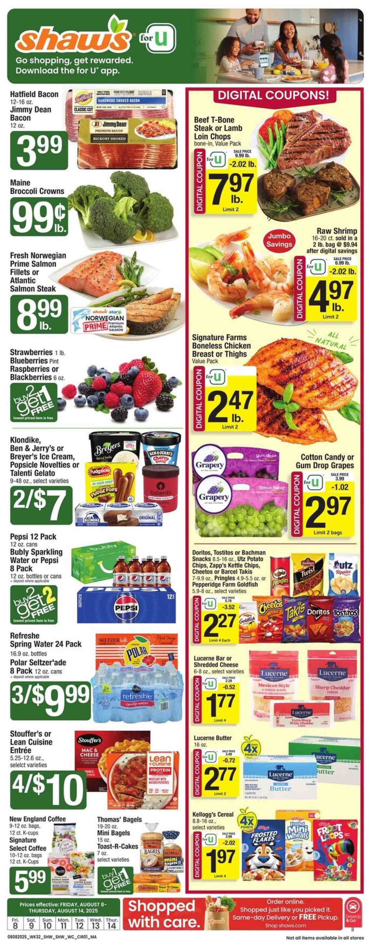 Shaw’s ad - 08/08/2025 - 08/14/2025. Page 1
