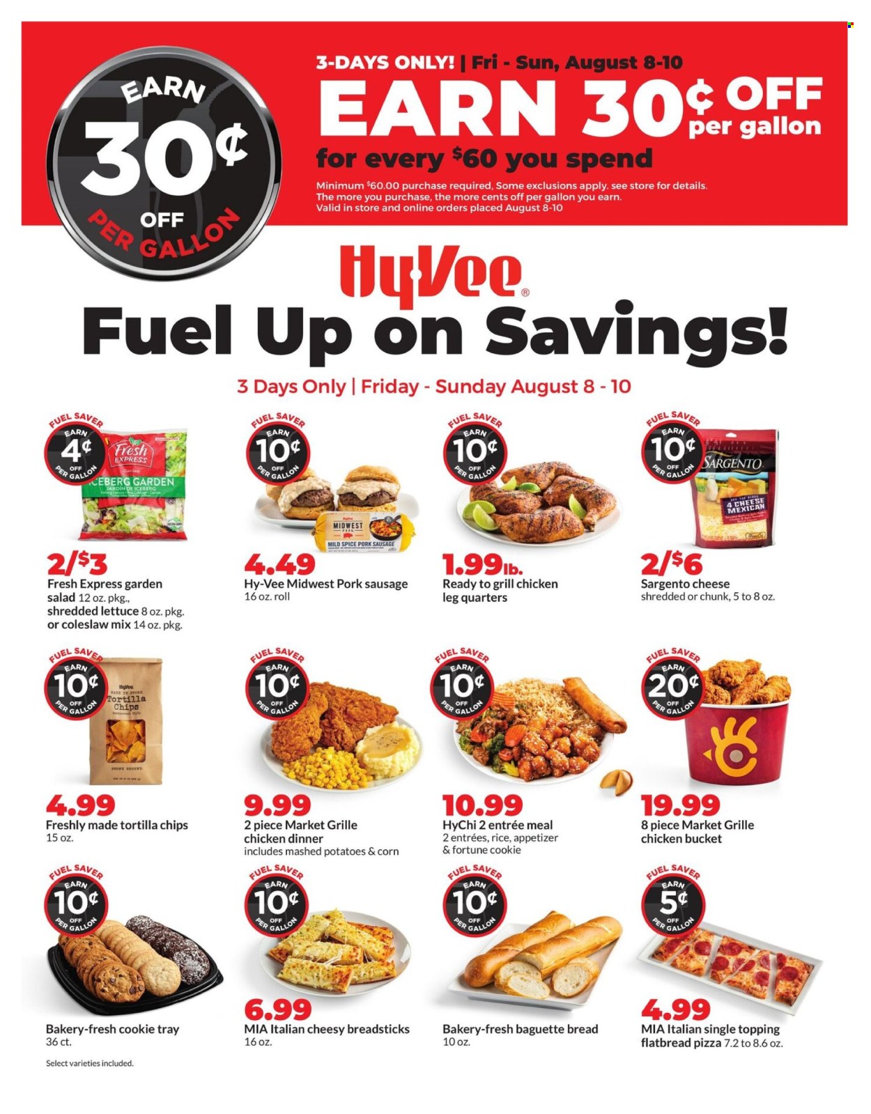Hy-Vee ad - 08/08/2025 - 08/10/2025. Page 1