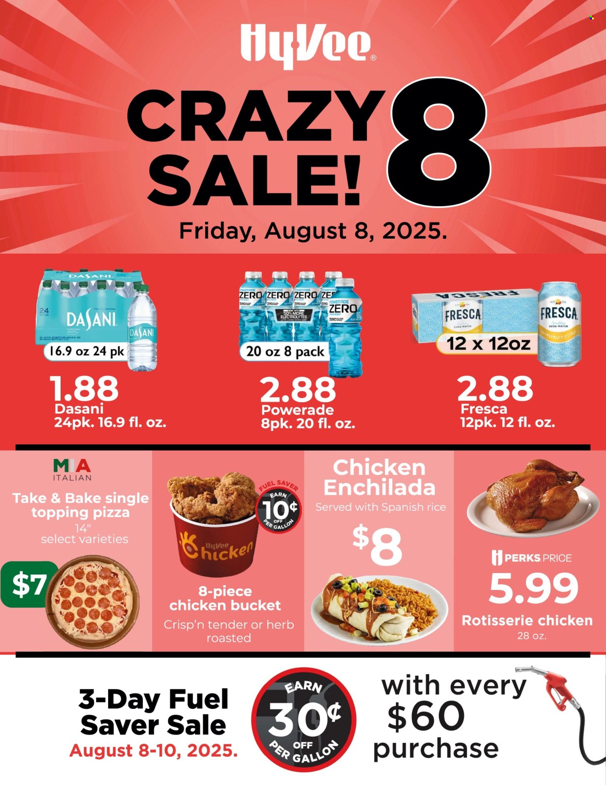 Hy-Vee ad - 08/08/2025 - 08/08/2025. Page 1