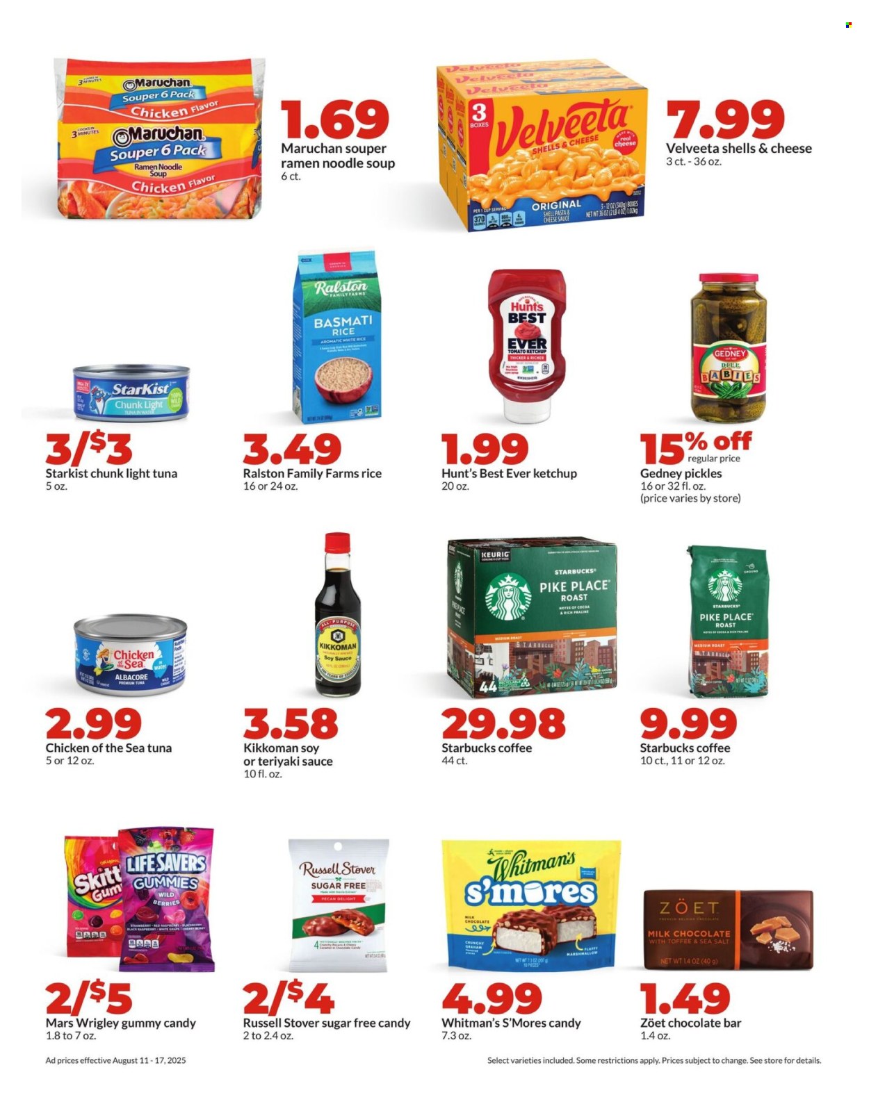 Hy-Vee ad - 08/11/2025 - 08/17/2025. Page 21
