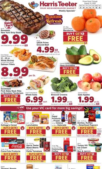 Harris Teeter Flyer - 08/13/2025 - 08/19/2025.
