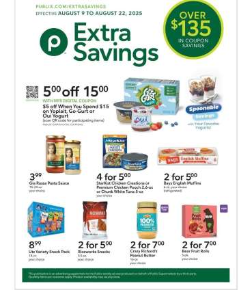 Publix Flyer - 08/09/2025 - 08/22/2025.