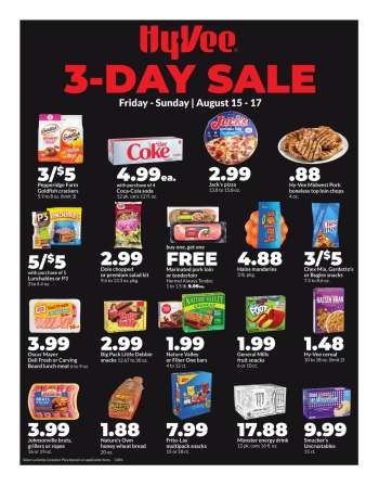 Hy-Vee Flyer - 08/15/2025 - 08/18/2025.