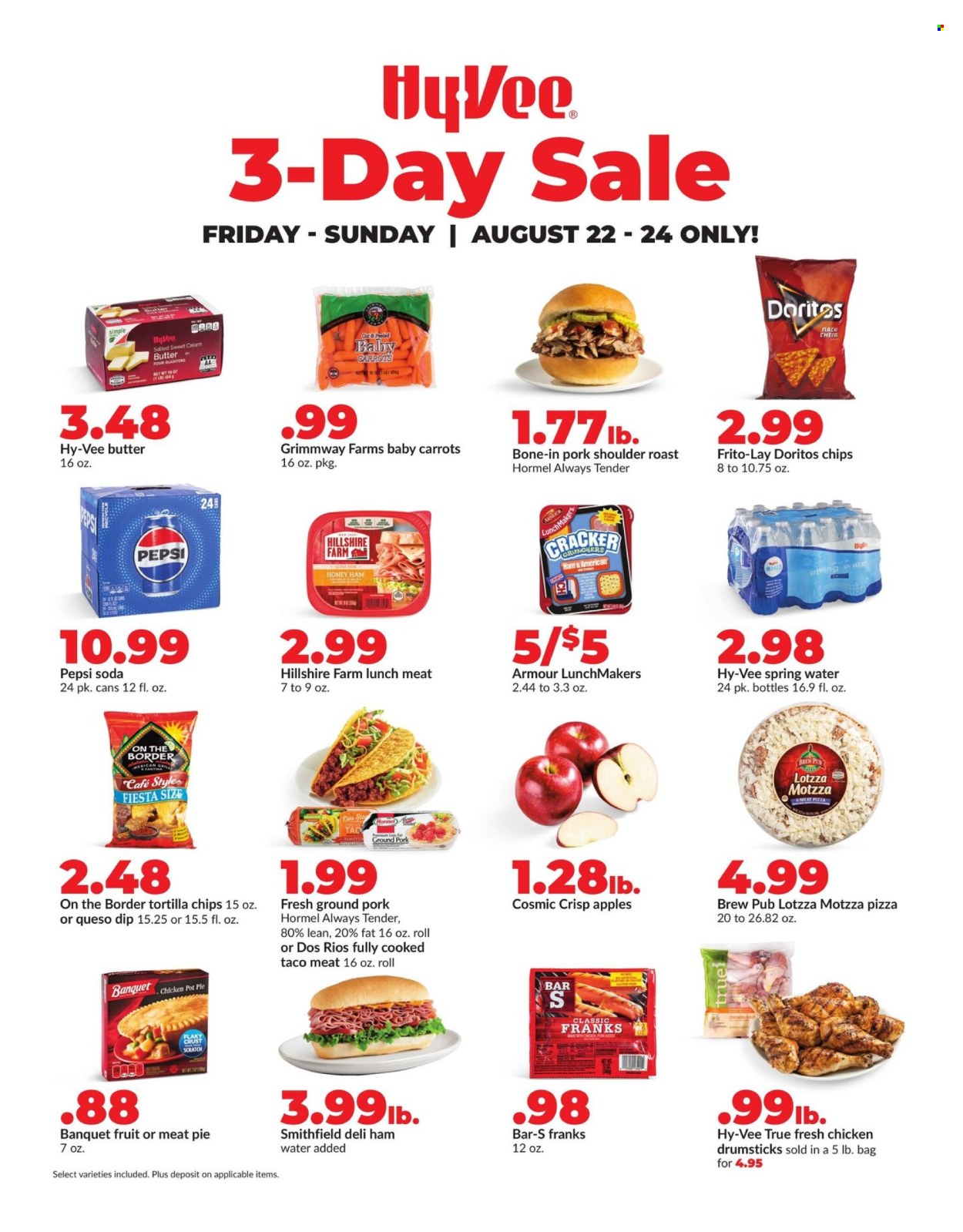 Hy-Vee ad - 08/22/2025 - 08/24/2025. Page 1