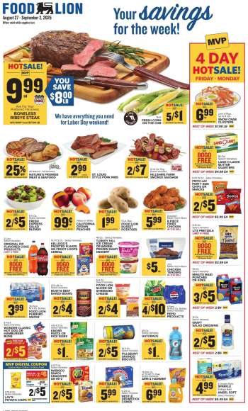 Food Lion Flyer - 08/27/2025 - 09/02/2025.