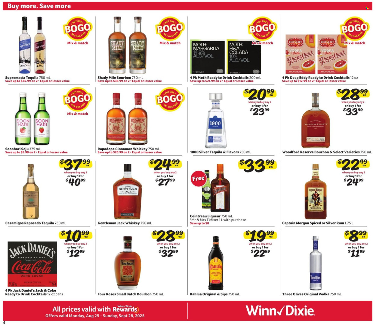 Winn Dixie ad - 08/25/2025 - 09/28/2025. Page 4