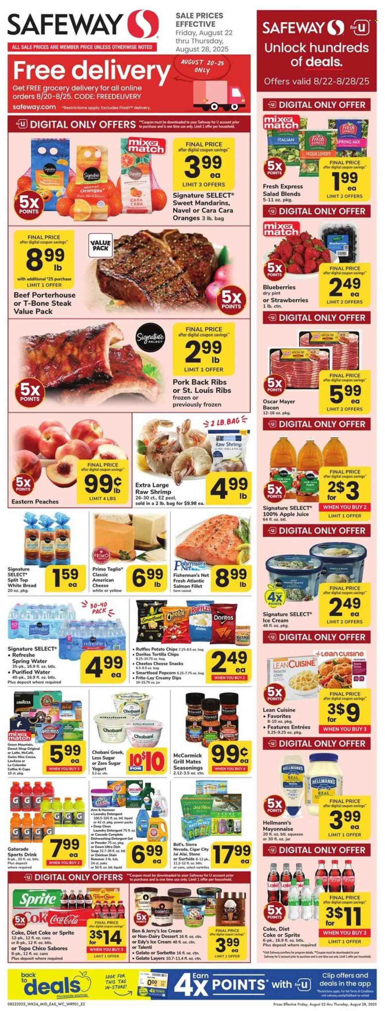 Safeway ad - 08/22/2025 - 08/28/2025. Page 1