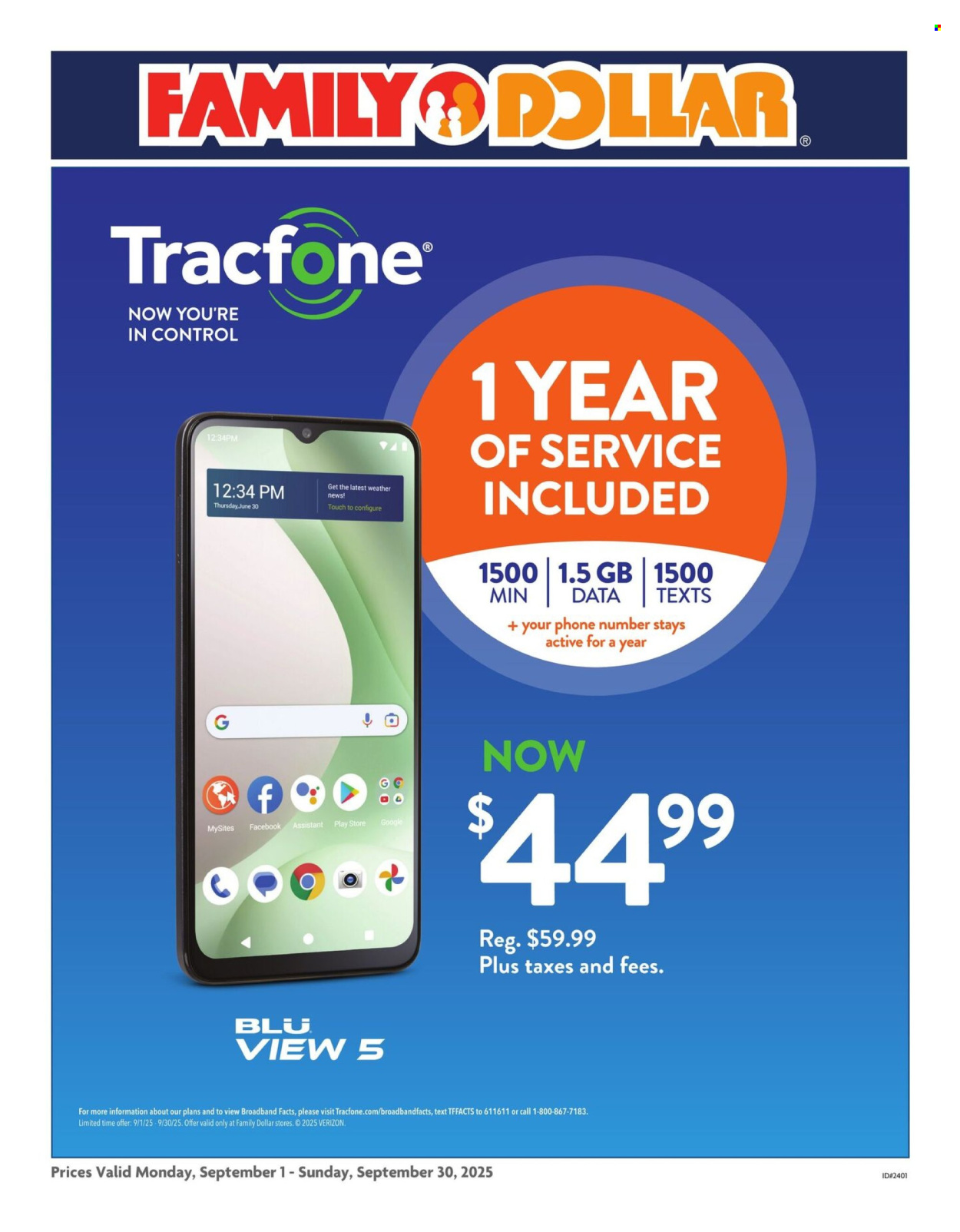 Family Dollar ad - 09/01/2025 - 09/30/2025. Page 1