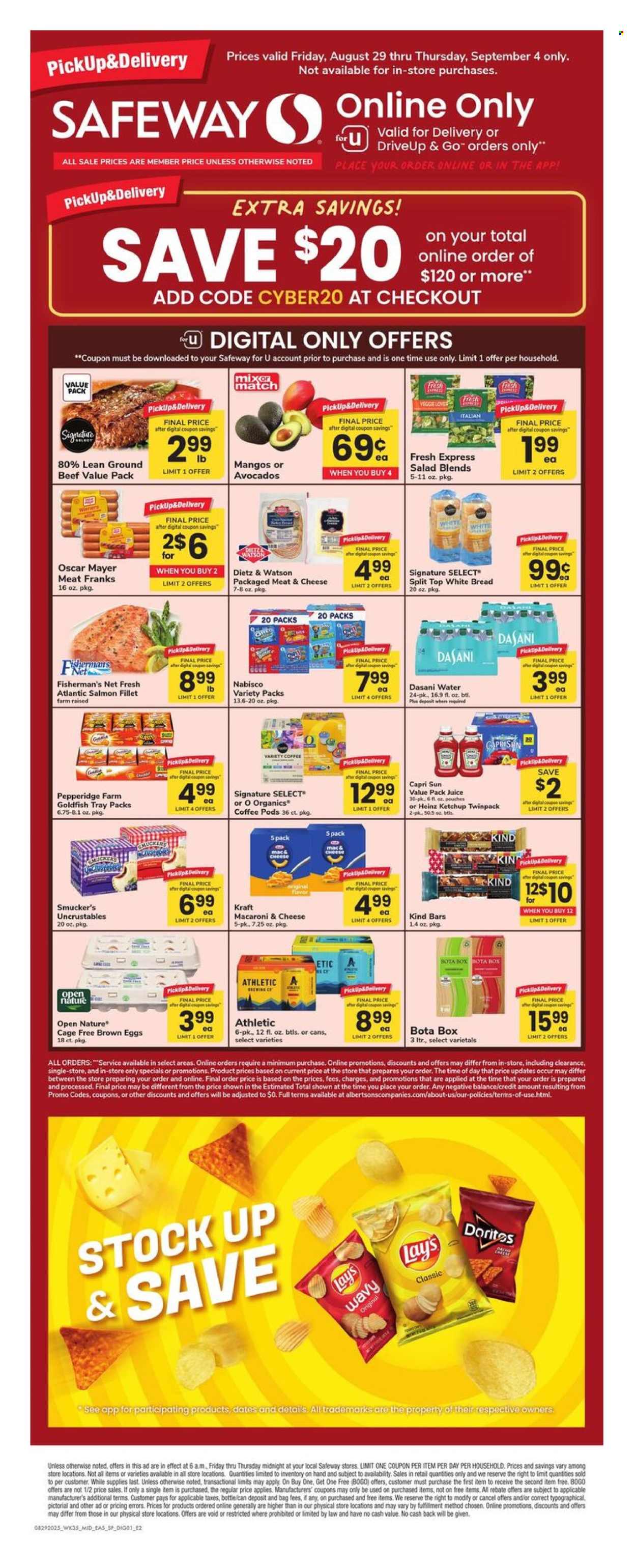 Safeway ad - 08/29/2025 - 09/04/2025. Page 1