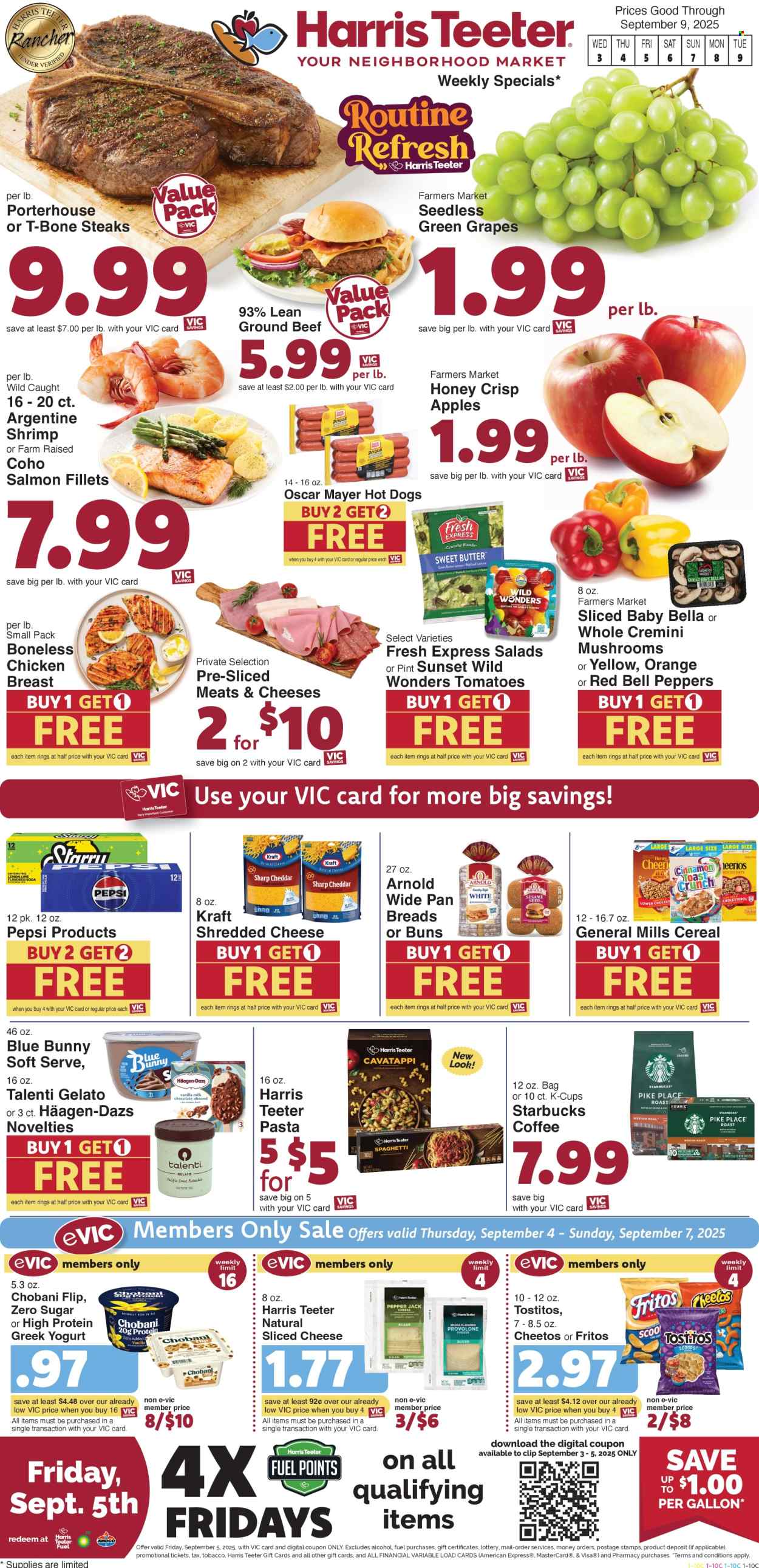 Harris Teeter ad - 09/03/2025 - 09/09/2025. Page 1