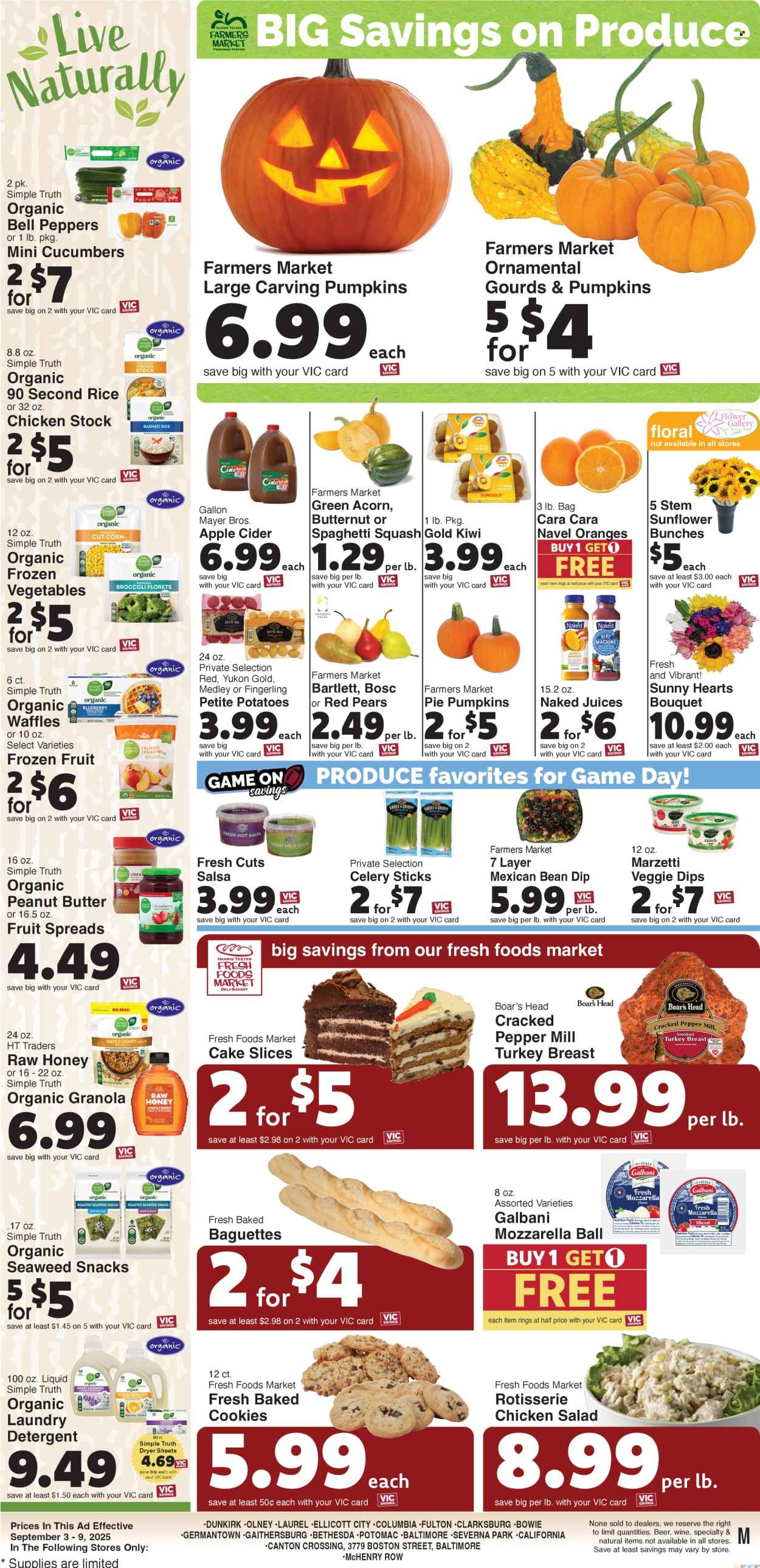 Harris Teeter ad - 09/03/2025 - 09/09/2025. Page 8