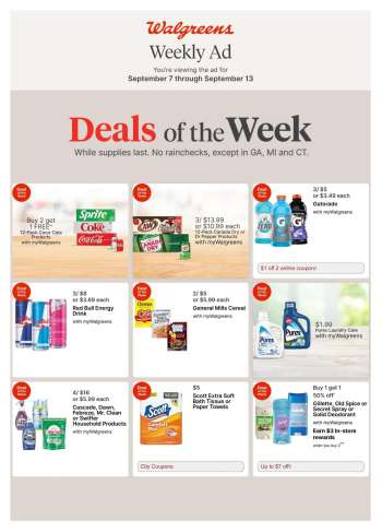 Walgreens Flyer - 09/07/2025 - 09/13/2025.