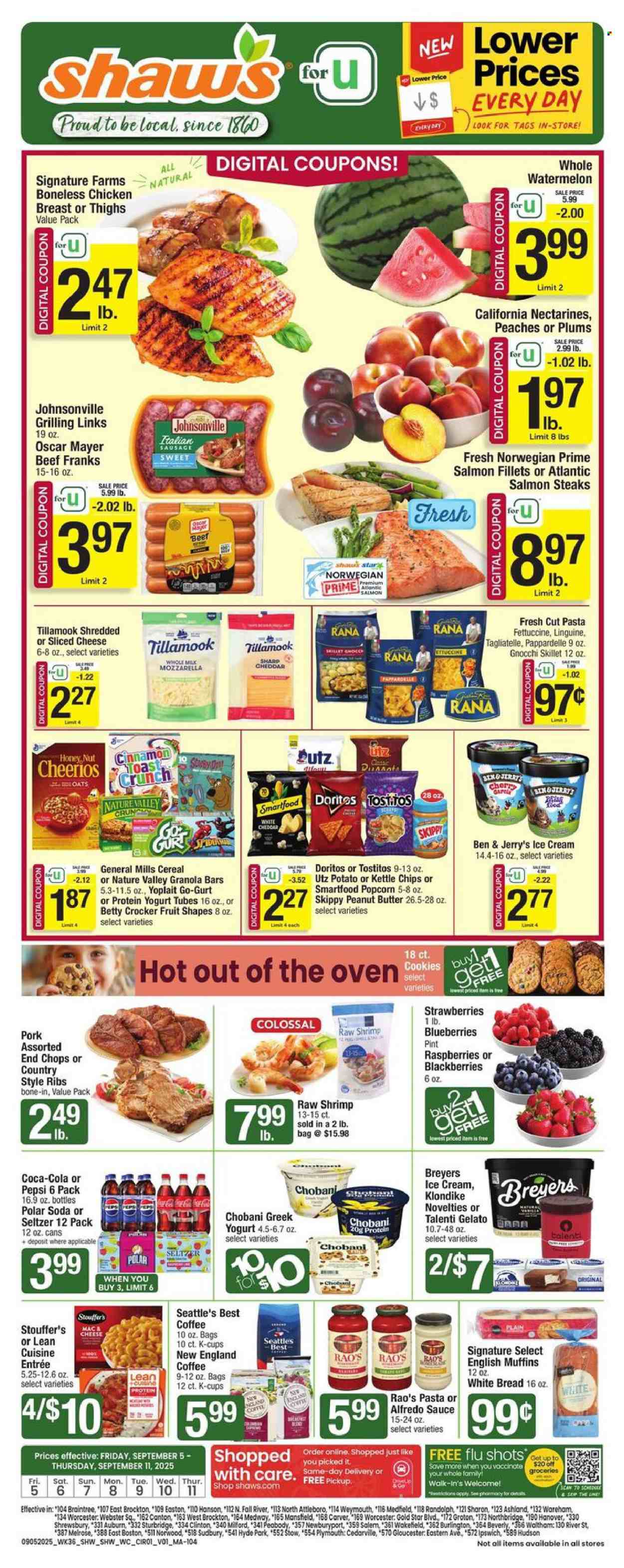 Shaw’s ad - 09/05/2025 - 09/11/2025. Page 1