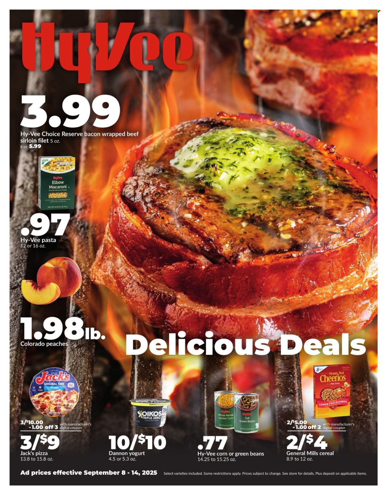 Hy-Vee ad - 09/08/2025 - 09/14/2025. Page 1
