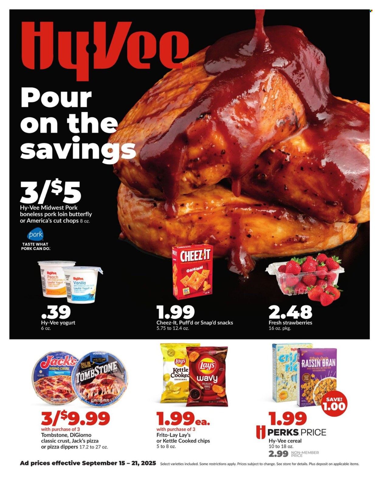 Hy-Vee ad - 09/15/2025 - 09/21/2025. Page 1