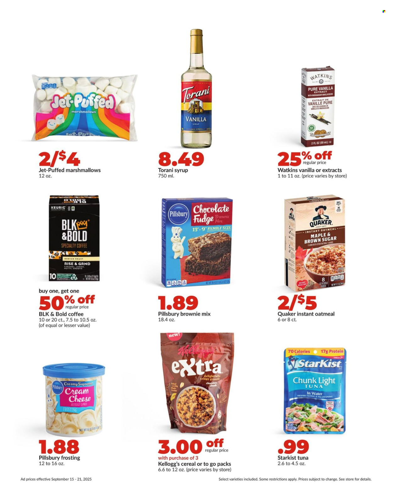 Hy-Vee ad - 09/15/2025 - 09/21/2025. Page 21