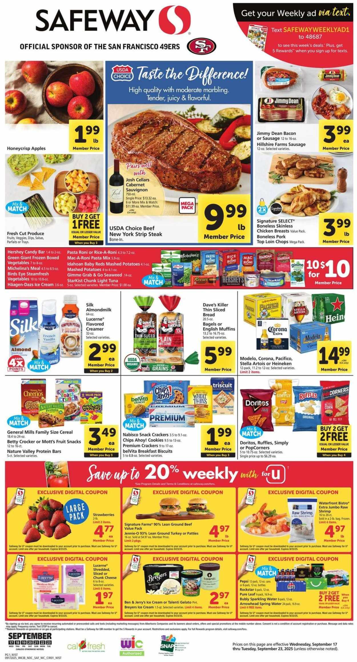 Safeway ad - 09/17/2025 - 09/23/2025. Page 1