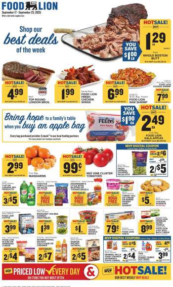 Food Lion Flyer - 09/17/2025 - 09/23/2025.
