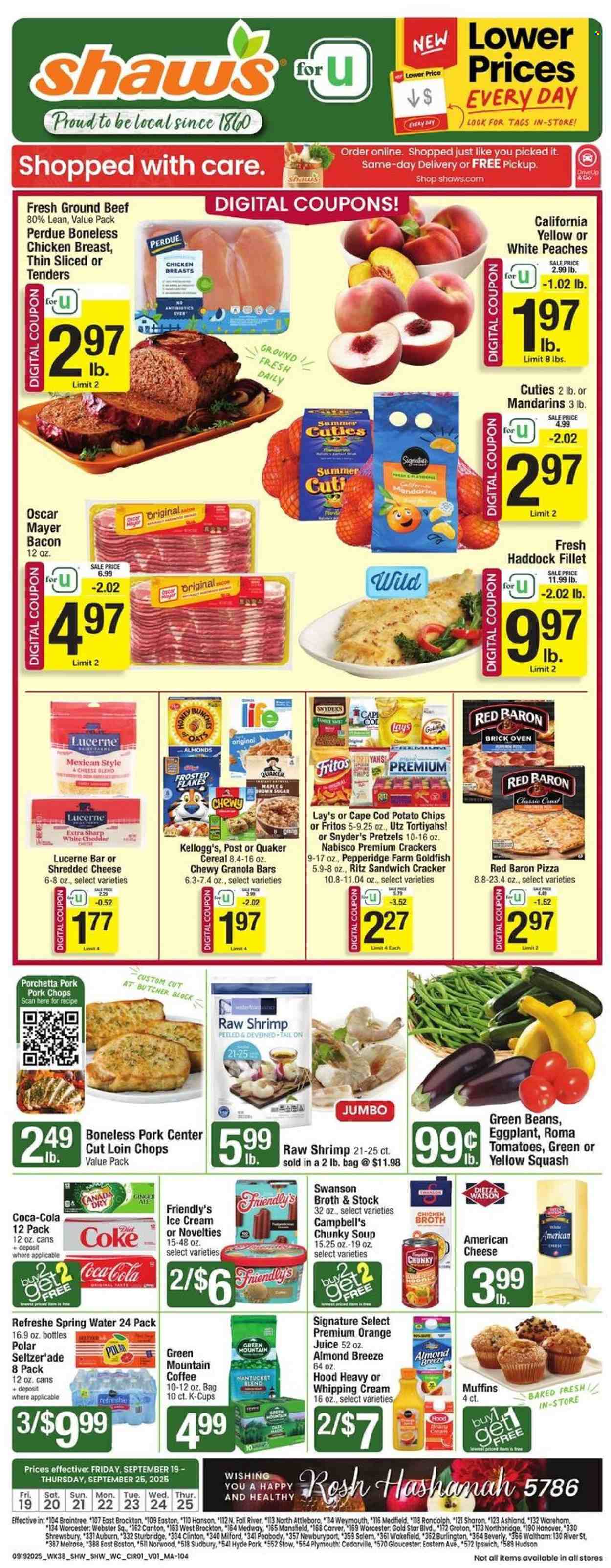 Shaw’s ad - 09/19/2025 - 09/25/2025. Page 1