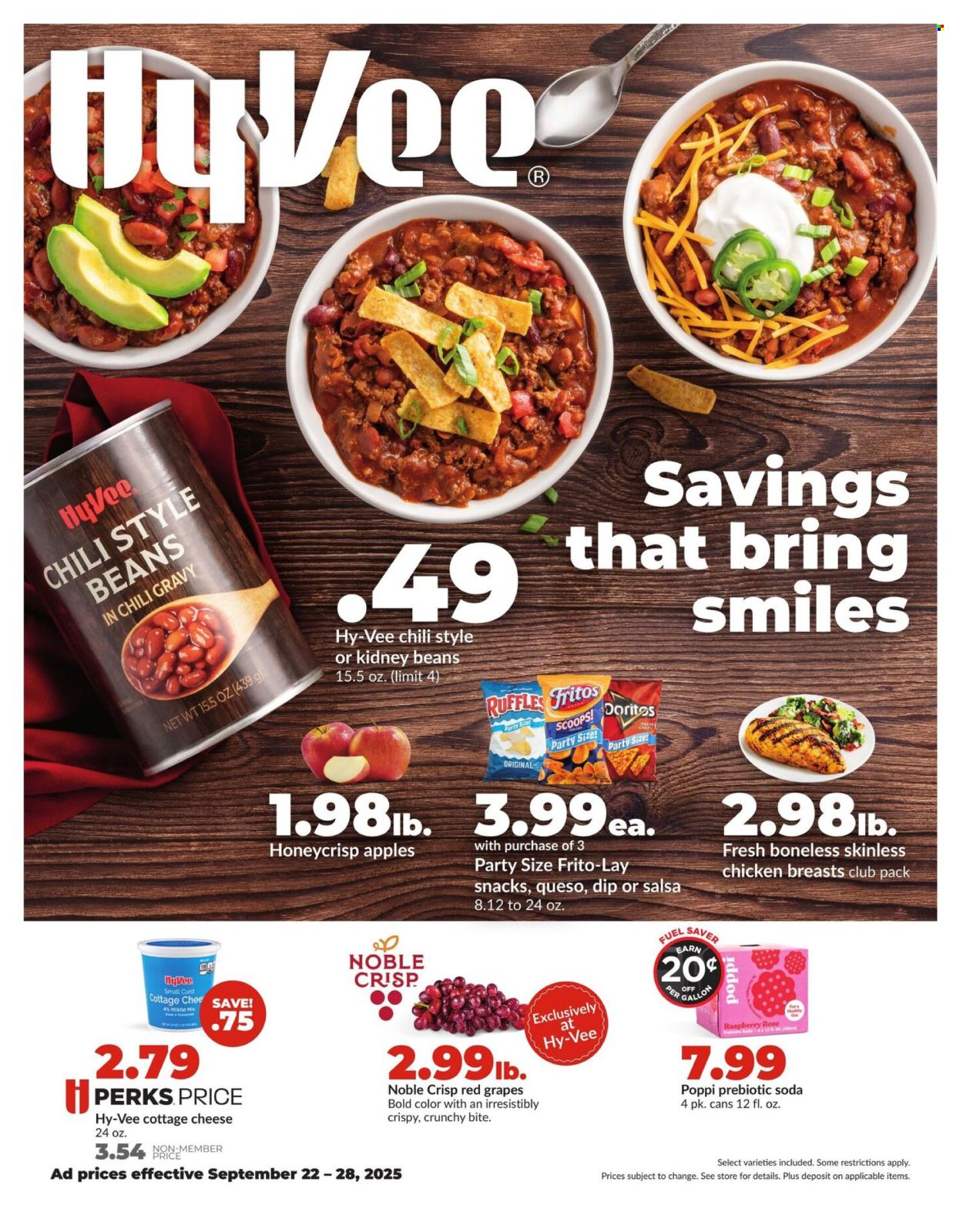 Hy-Vee ad - 09/22/2025 - 09/28/2025. Page 1