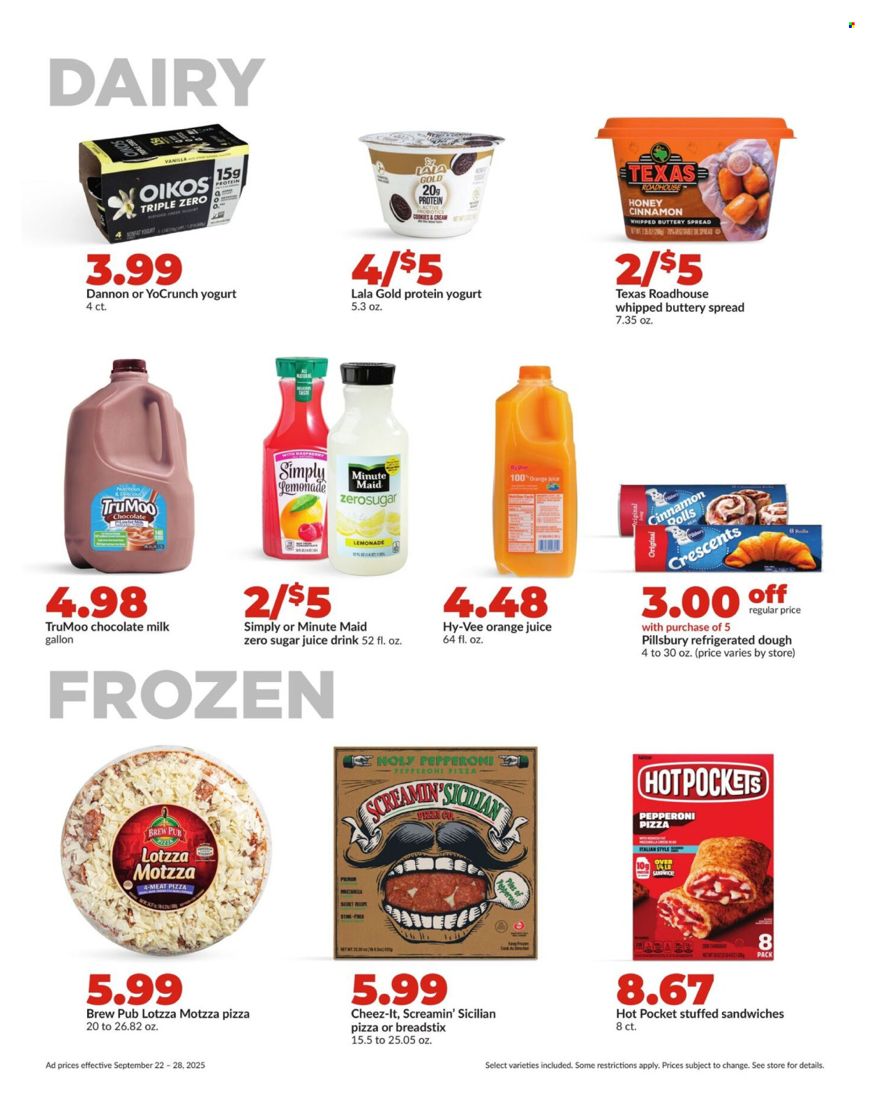 Hy-Vee ad - 09/22/2025 - 09/28/2025. Page 26