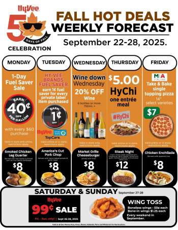 Hy-Vee Flyer - 09/22/2025 - 09/28/2025.