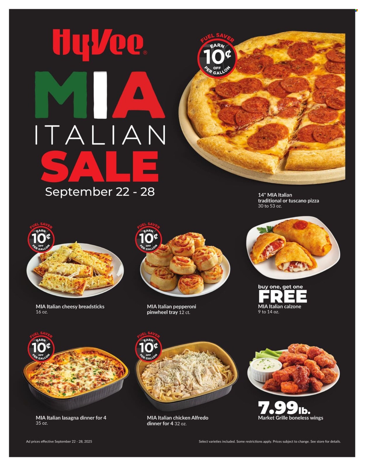 Hy-Vee ad - 09/22/2025 - 09/28/2025. Page 1