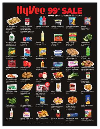 Hy-Vee Flyer - 09/26/2025 - 09/29/2025.