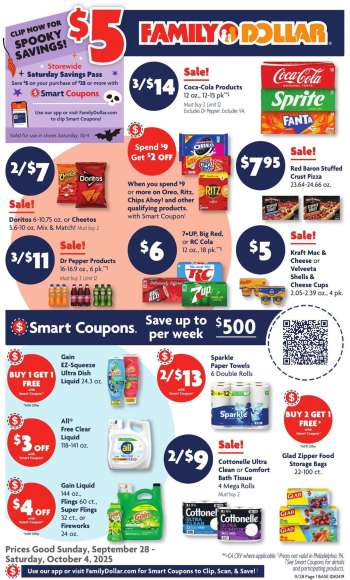 Family Dollar Flyer - 09/28/2025 - 10/04/2025.