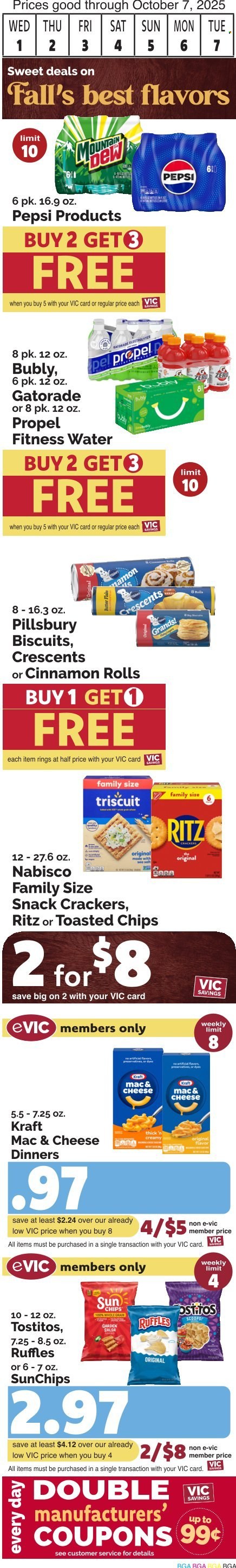 Harris Teeter ad - 10/01/2025 - 10/07/2025. Page 3