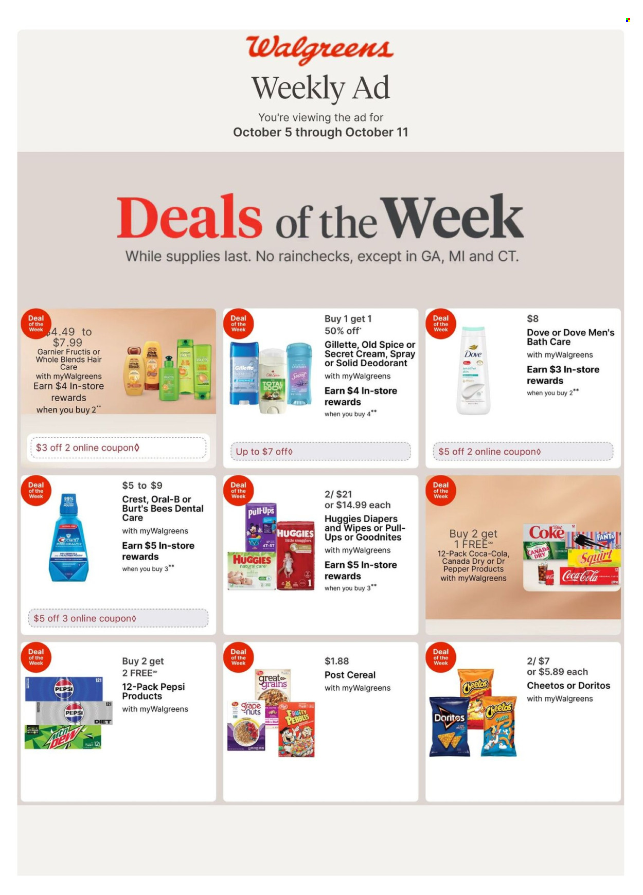 Walgreens ad - 10/05/2025 - 10/11/2025. Page 1