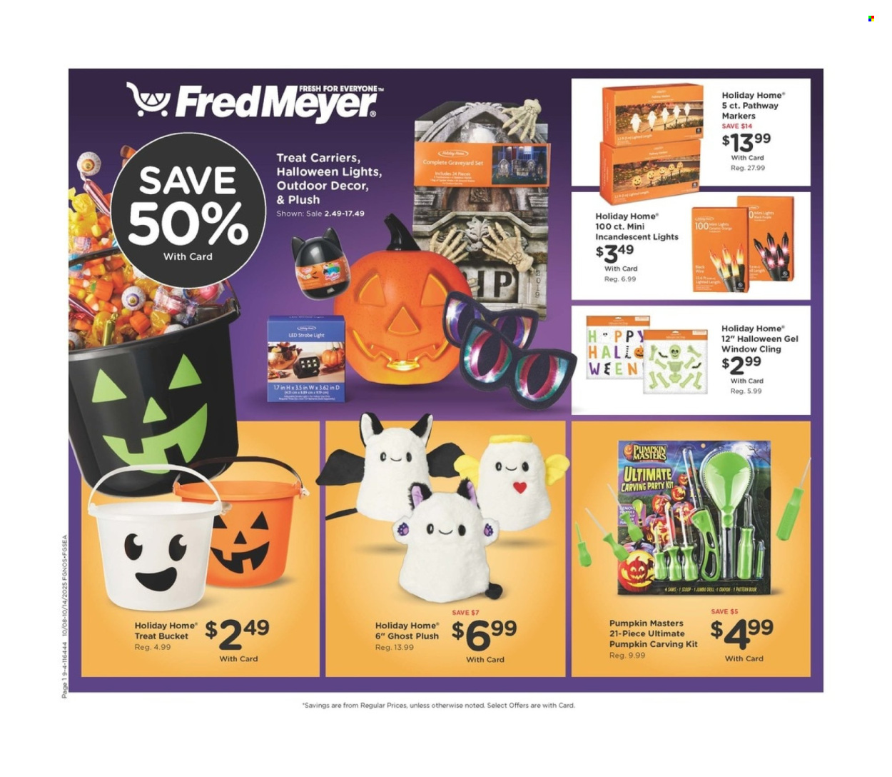 Fred Meyer ad - 10/08/2025 - 10/14/2025. Page 1