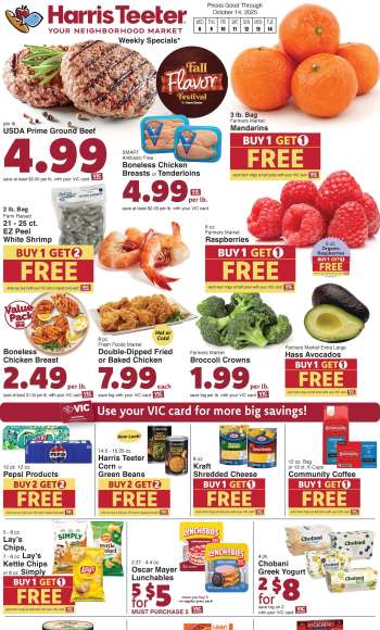 Harris Teeter Flyer - 10/08/2025 - 10/14/2025.