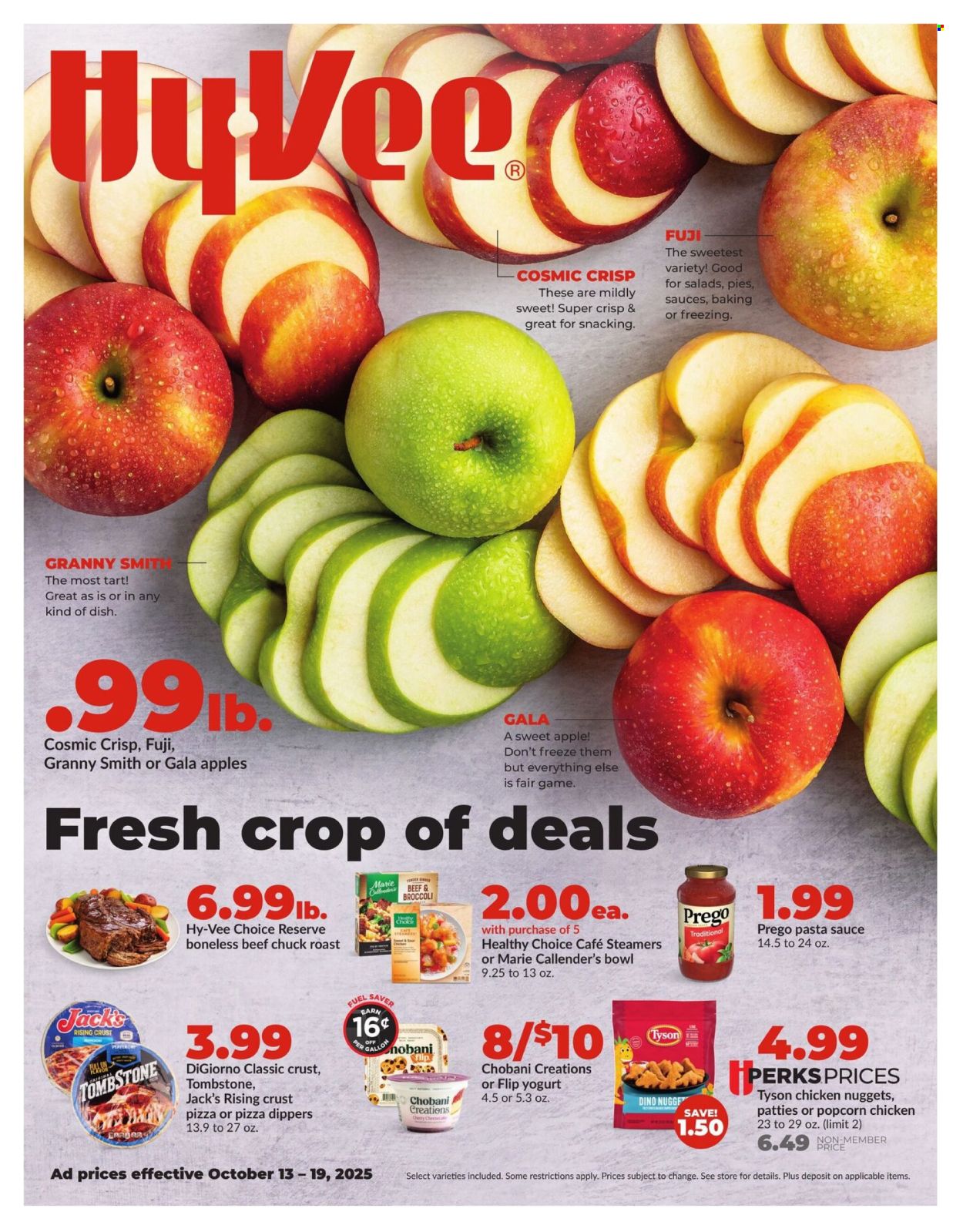 Hy-Vee ad - 10/13/2025 - 10/19/2025. Page 1