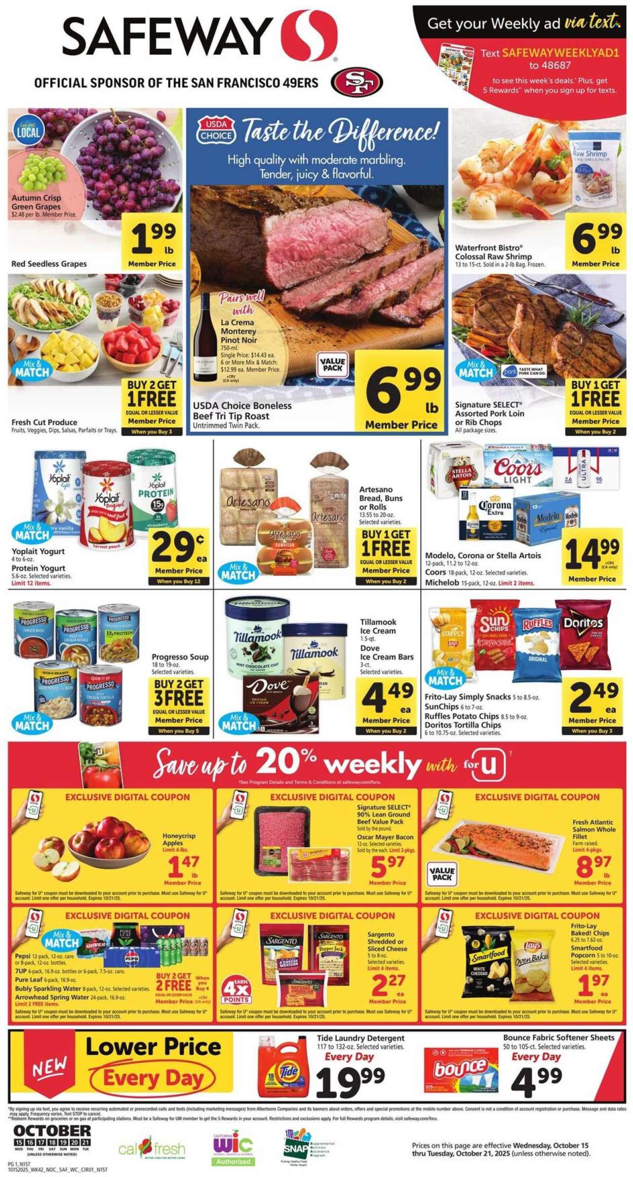 Safeway ad - 10/15/2025 - 10/21/2025. Page 1