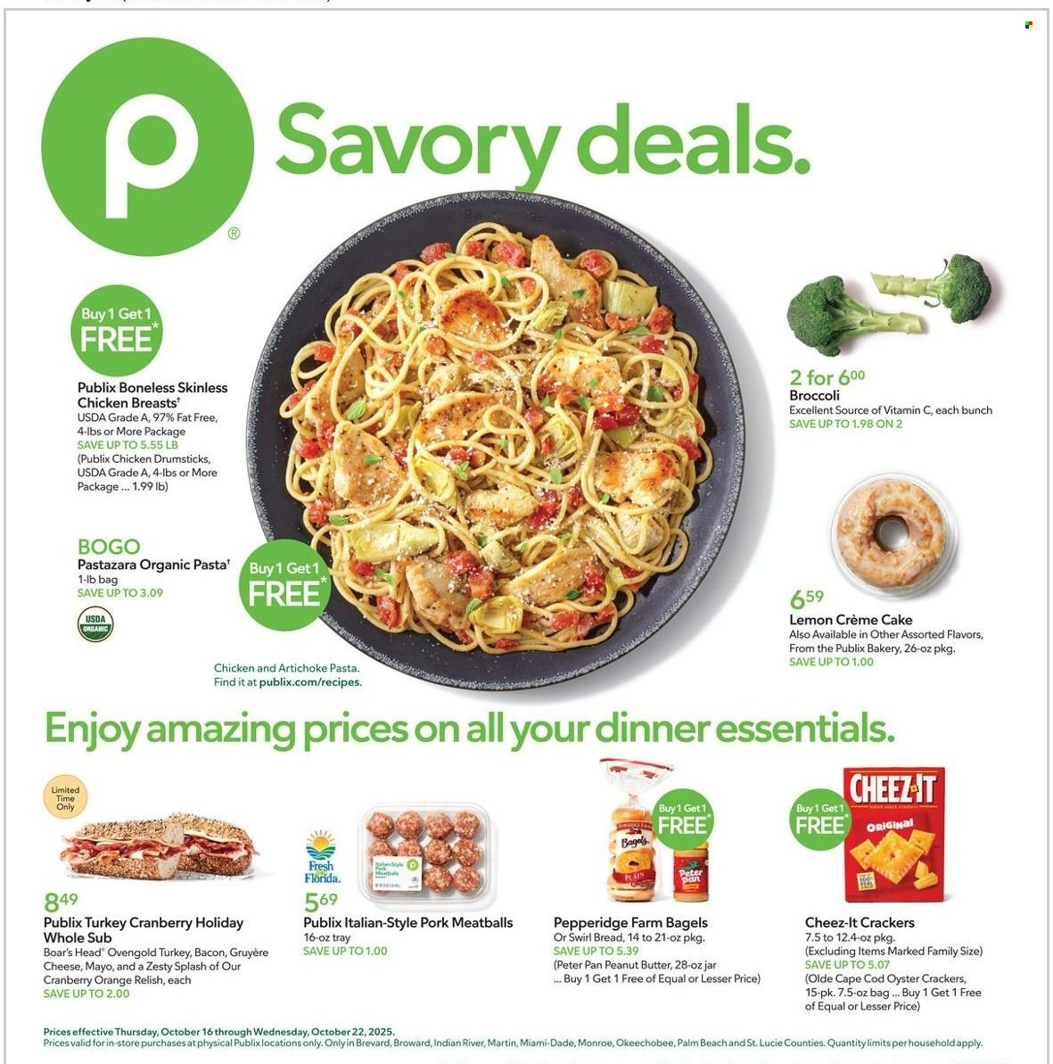 Publix ad - 10/16/2025 - 10/22/2025. Page 1