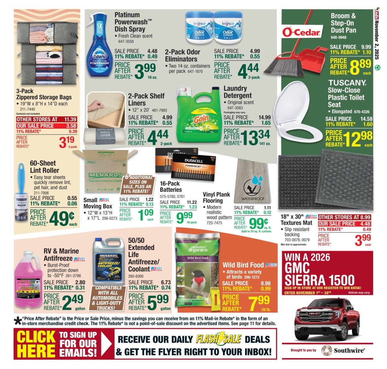 Menards ad - 10/23/2025 - 11/02/2025. Page 20
