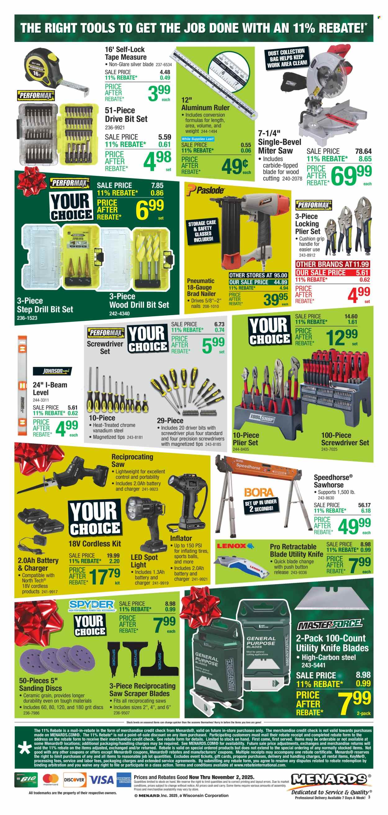 Menards ad - 10/23/2025 - 11/02/2025. Page 3