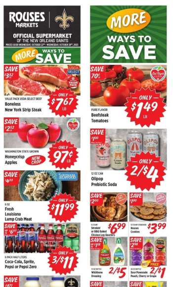Rouses Markets Flyer - 10/22/2025 - 10/29/2025.
