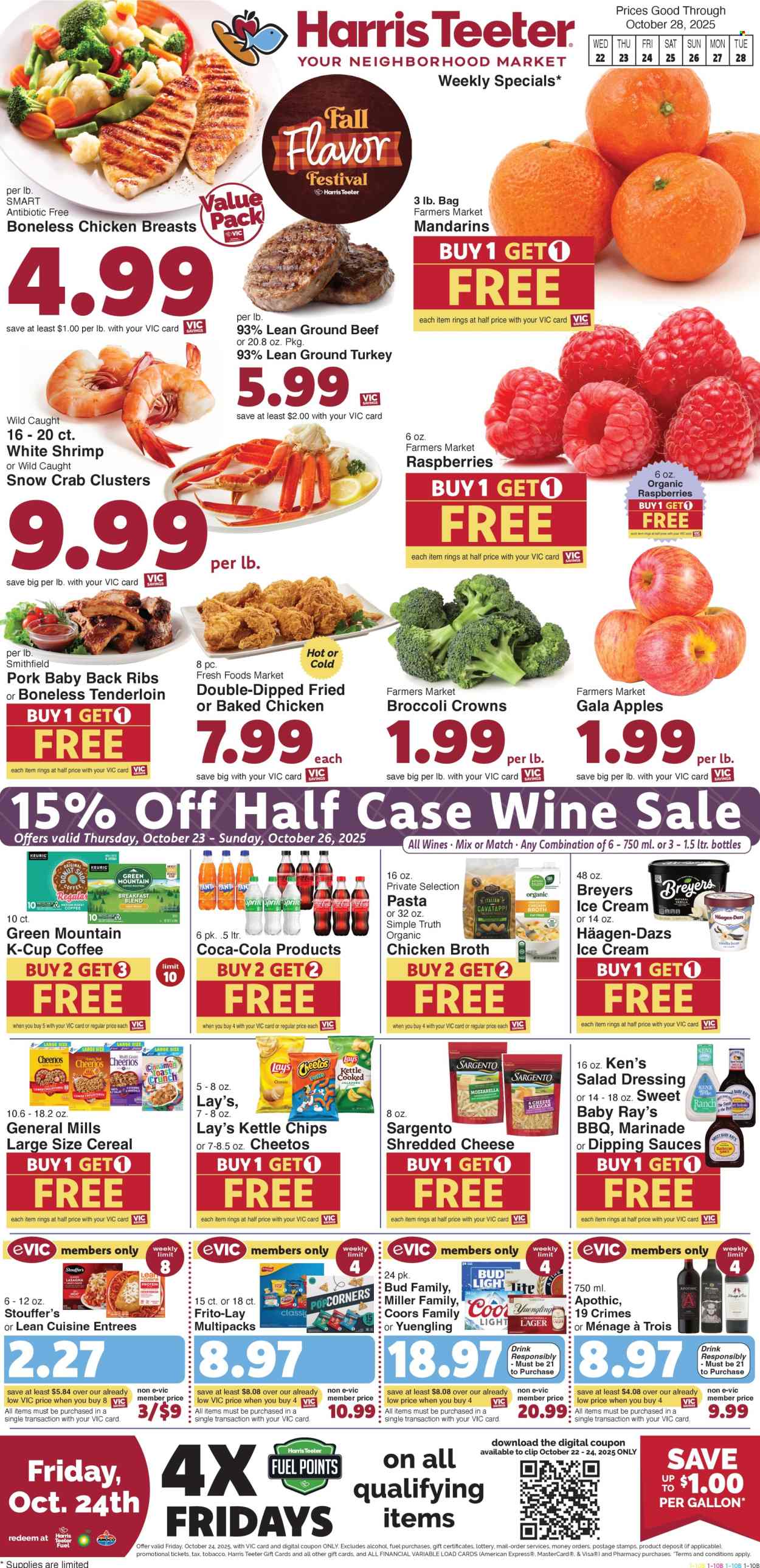 Harris Teeter ad - 10/22/2025 - 10/28/2025. Page 1