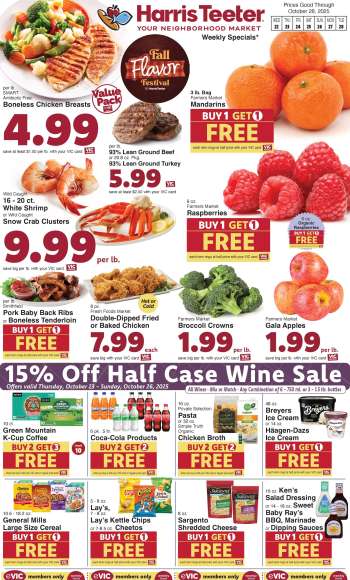 Harris Teeter Flyer - 10/22/2025 - 10/28/2025.