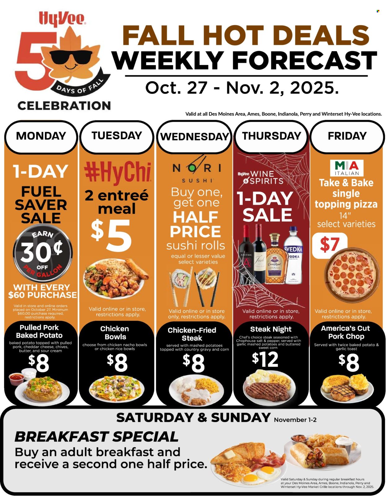 Hy-Vee ad - 10/27/2025 - 11/02/2025. Page 1