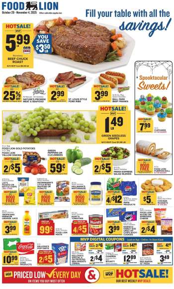 Food Lion Flyer - 10/29/2025 - 11/04/2025.