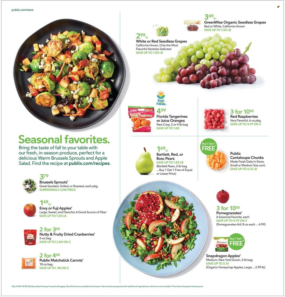Publix ad - 10/30/2025 - 11/05/2025. Page 6